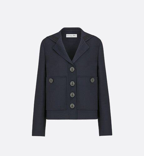 Peacoat With Sailor Collar Deep Blue Double